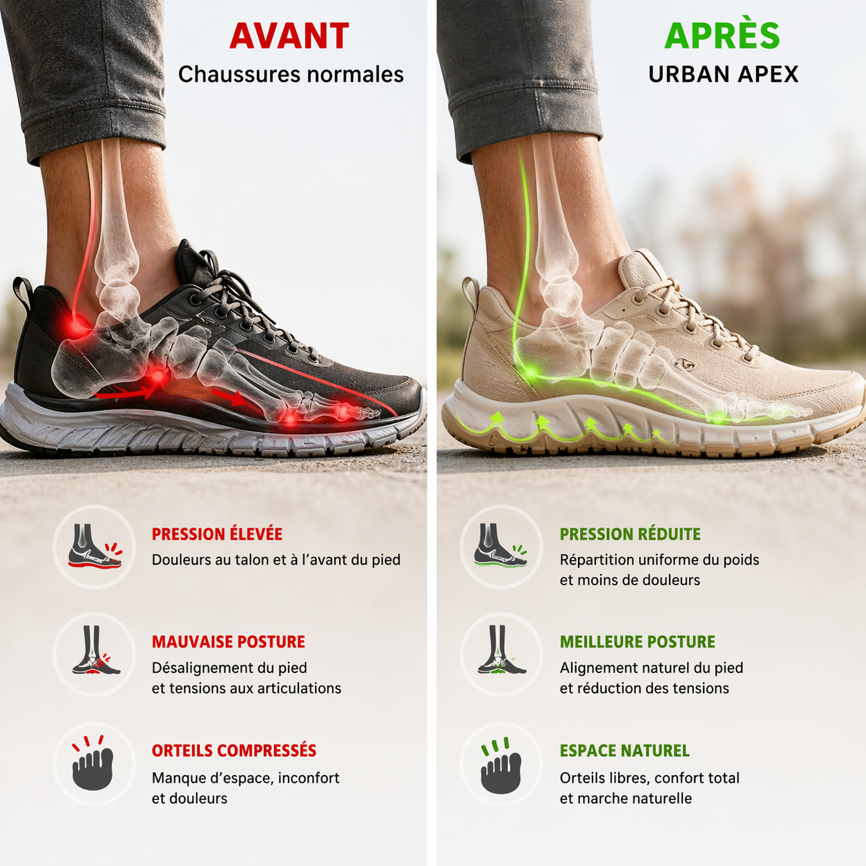 Urban Apex-Chaussures polyvalentes unisexes