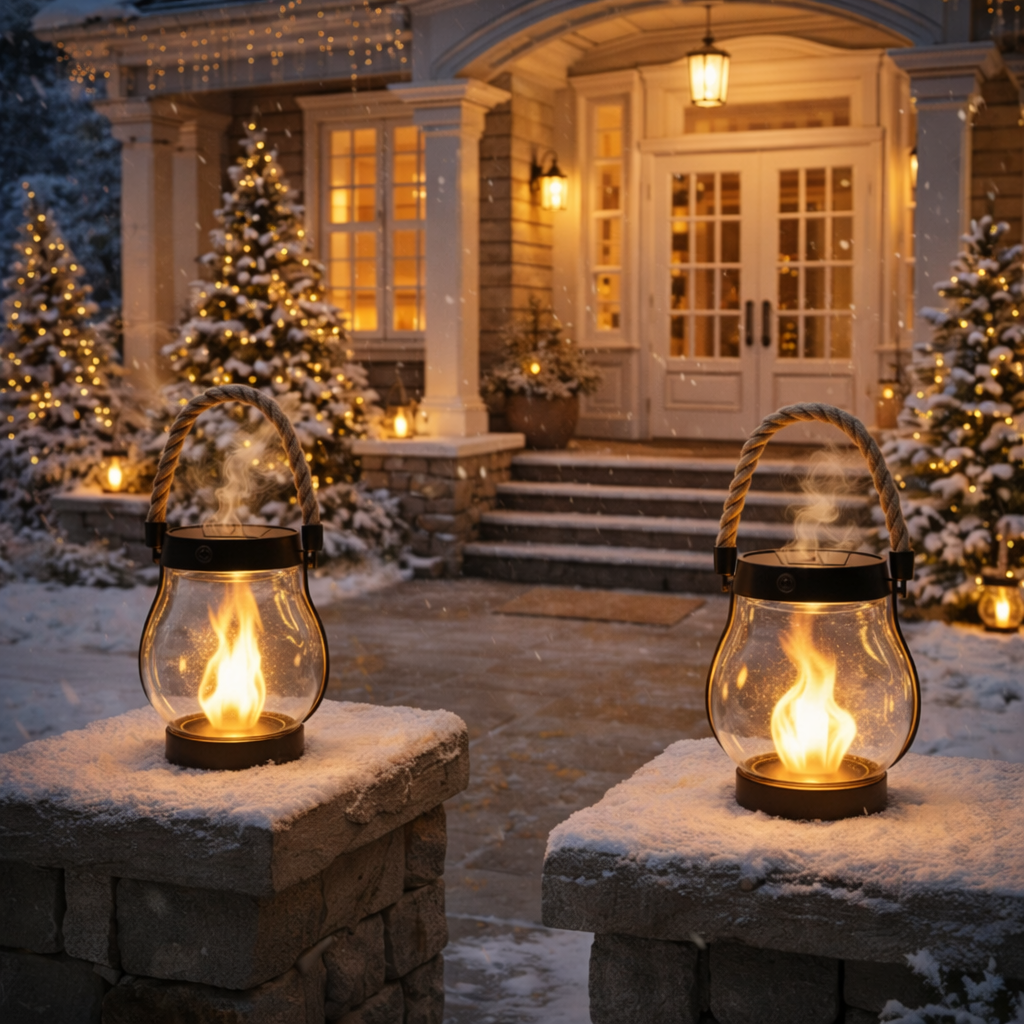 Solaria – Lanterne solaire à effet flamme ultra-réaliste