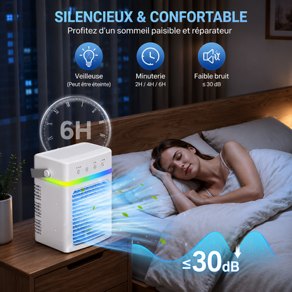 Climatiseur Mobile Silencieux 900ML — Sans Installation