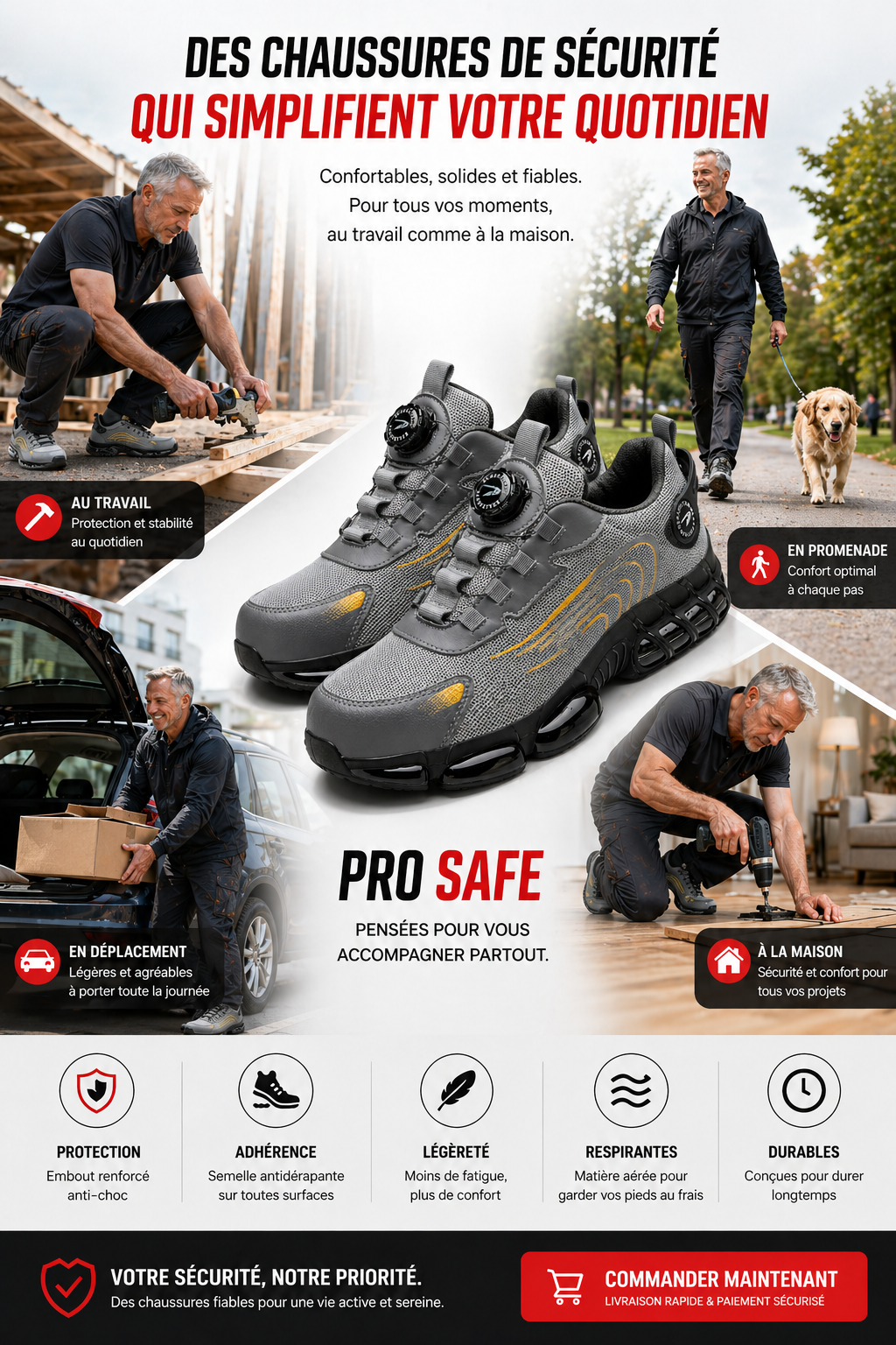 Basket Pro Safe – Chaussures de Sécurité Ultra Légères