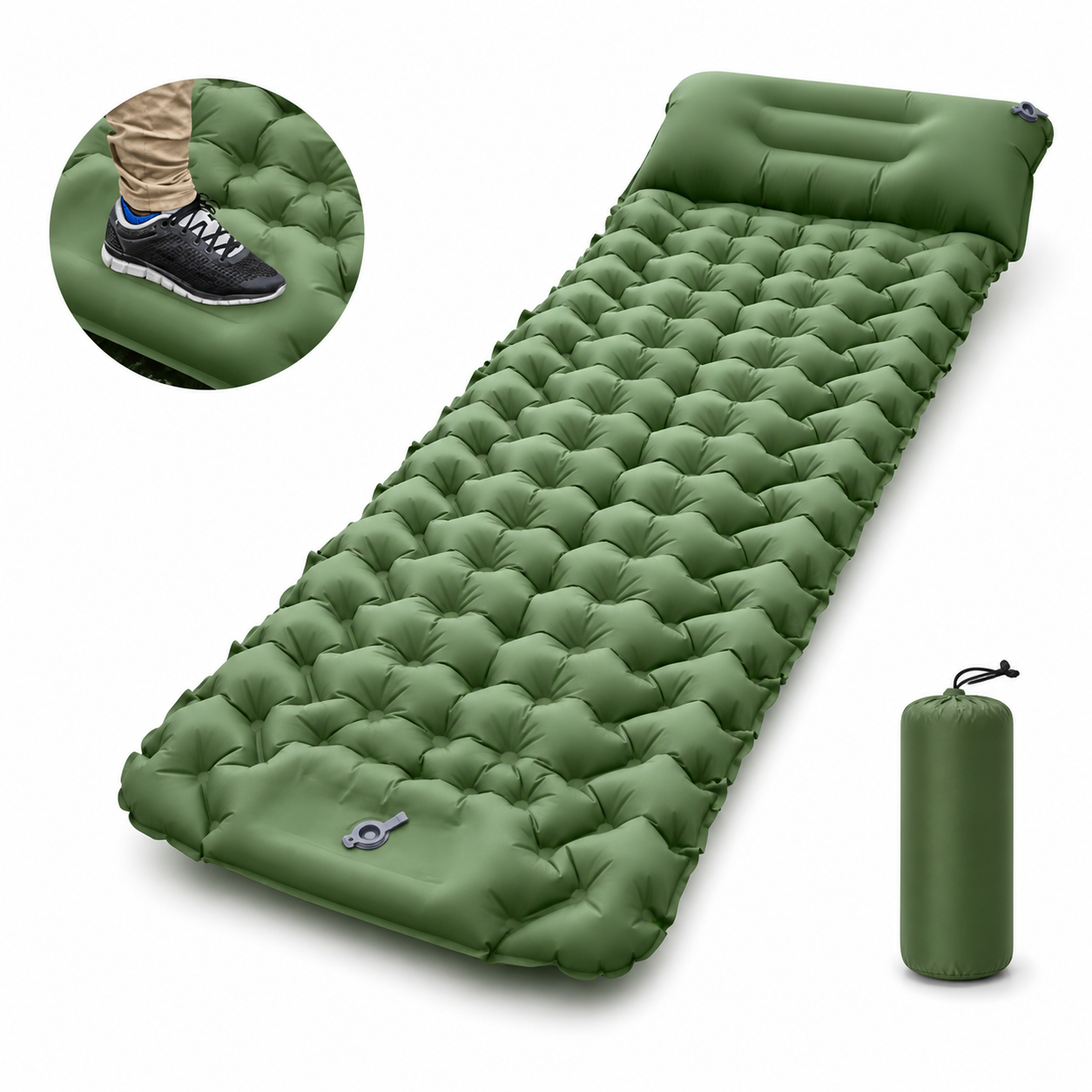 CoziaConfort – Matelas Gonflable Ultra Confort avec Pompe Intégrée