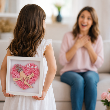 Maman, Nous T’Aimons – Cadre Personnalisé Fête des Mères