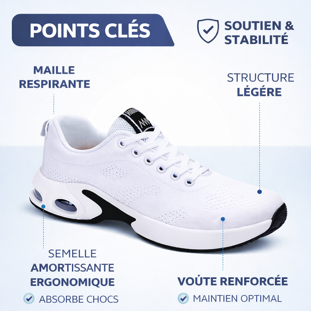Ergofit Plus - Baskets à confort orthopédique pour femme
