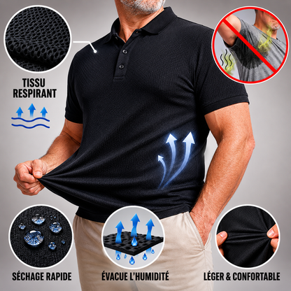 DRYMAX - Polo Anti-Transpirant Homme