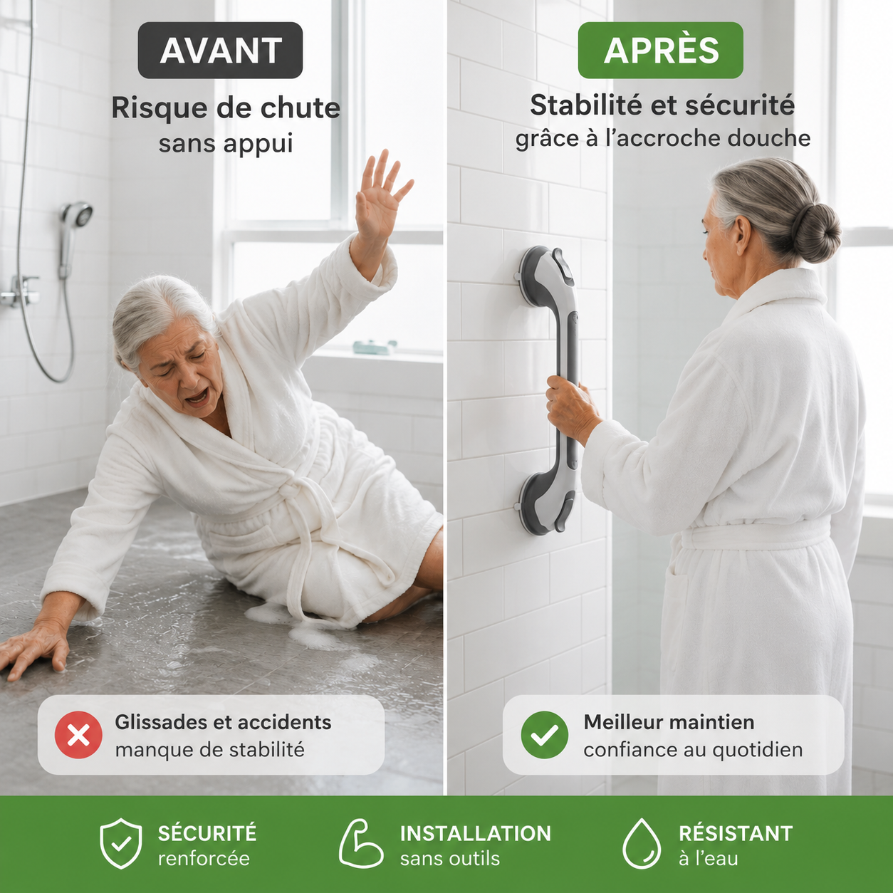 AppuiSûr - Barre d’Appui pour Douche