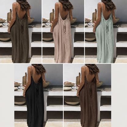 Robes Cami Dos Nu - Robes de Détente à Dos Ouvert