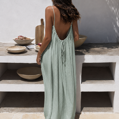 Robes Cami Dos Nu - Robes de Détente à Dos Ouvert