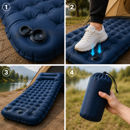 CoziaConfort – Matelas Gonflable Ultra Confort avec Pompe Intégrée
