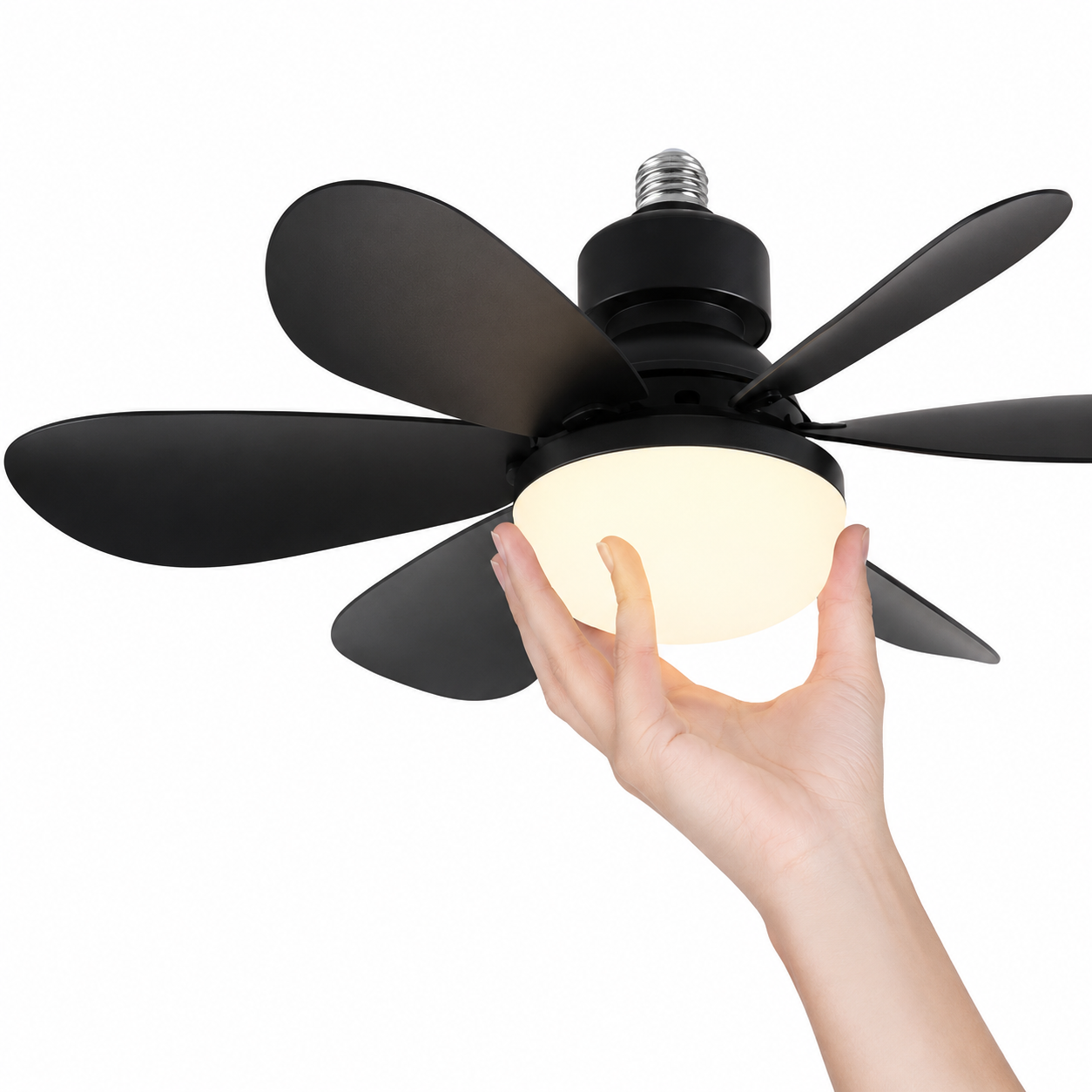Ventilateur de Plafond LED AéroLume — Silencieux & Connecté