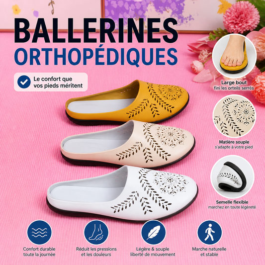 Soléna Confort – Ballerines Orthopédiques Élégantes