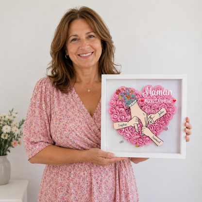 Maman, Nous T’Aimons – Cadre Personnalisé Fête des Mères