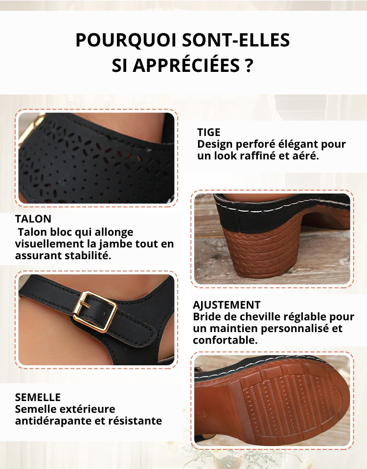 Élance- Sandales Élégantes et confortables