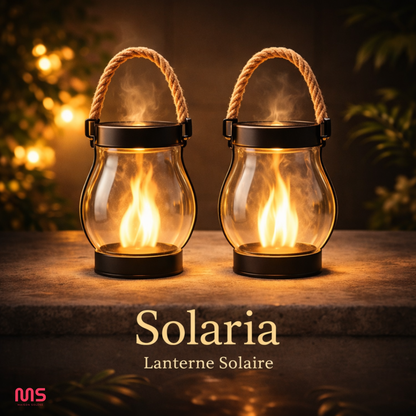Solaria – Lanterne solaire à effet flamme ultra-réaliste