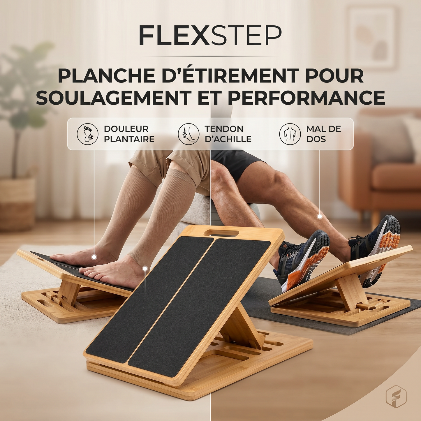 FlexStep – Planche d’étirement réglable à domicile